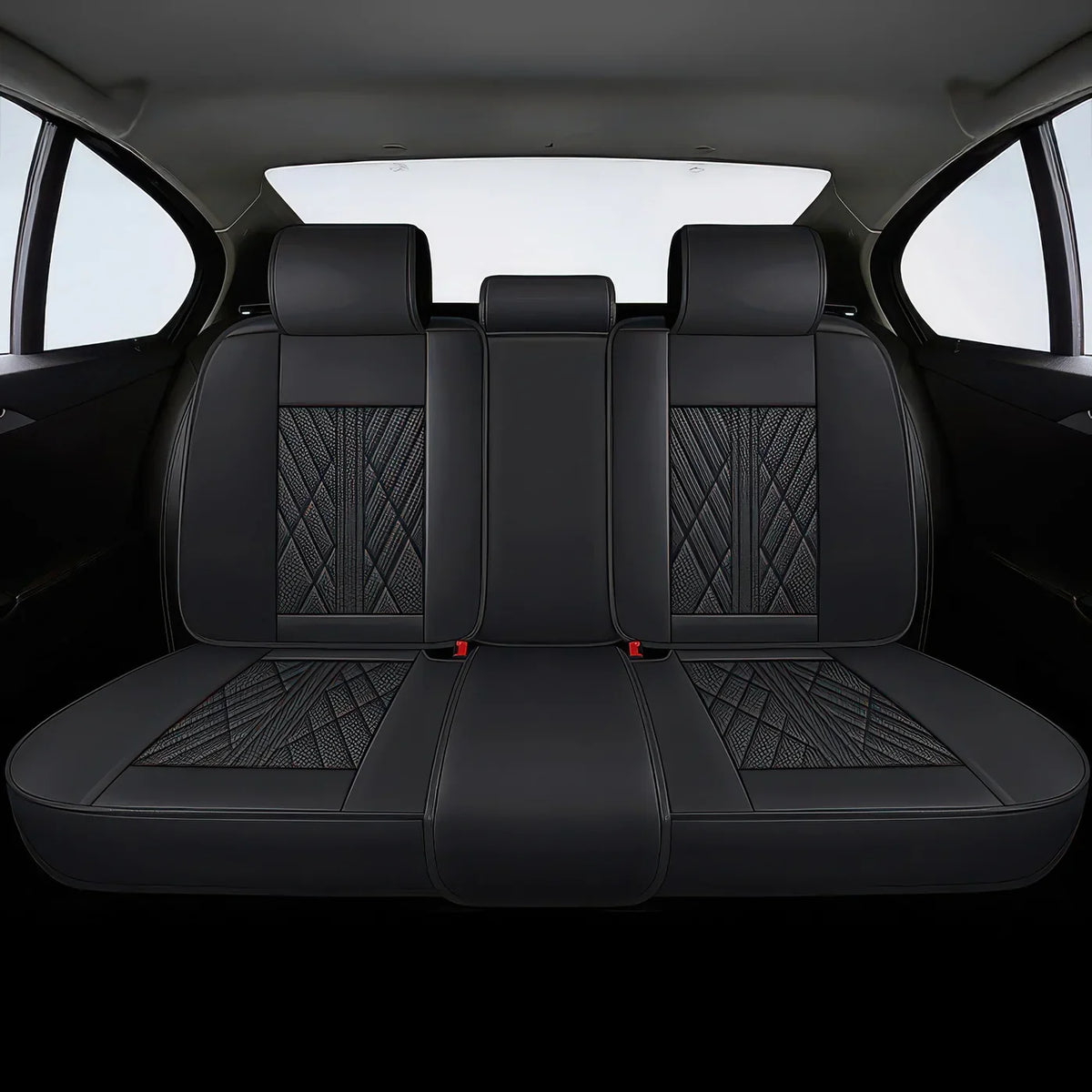 Elite Car Seat Covers - Black | Waterproof Leather Car Seat Covers