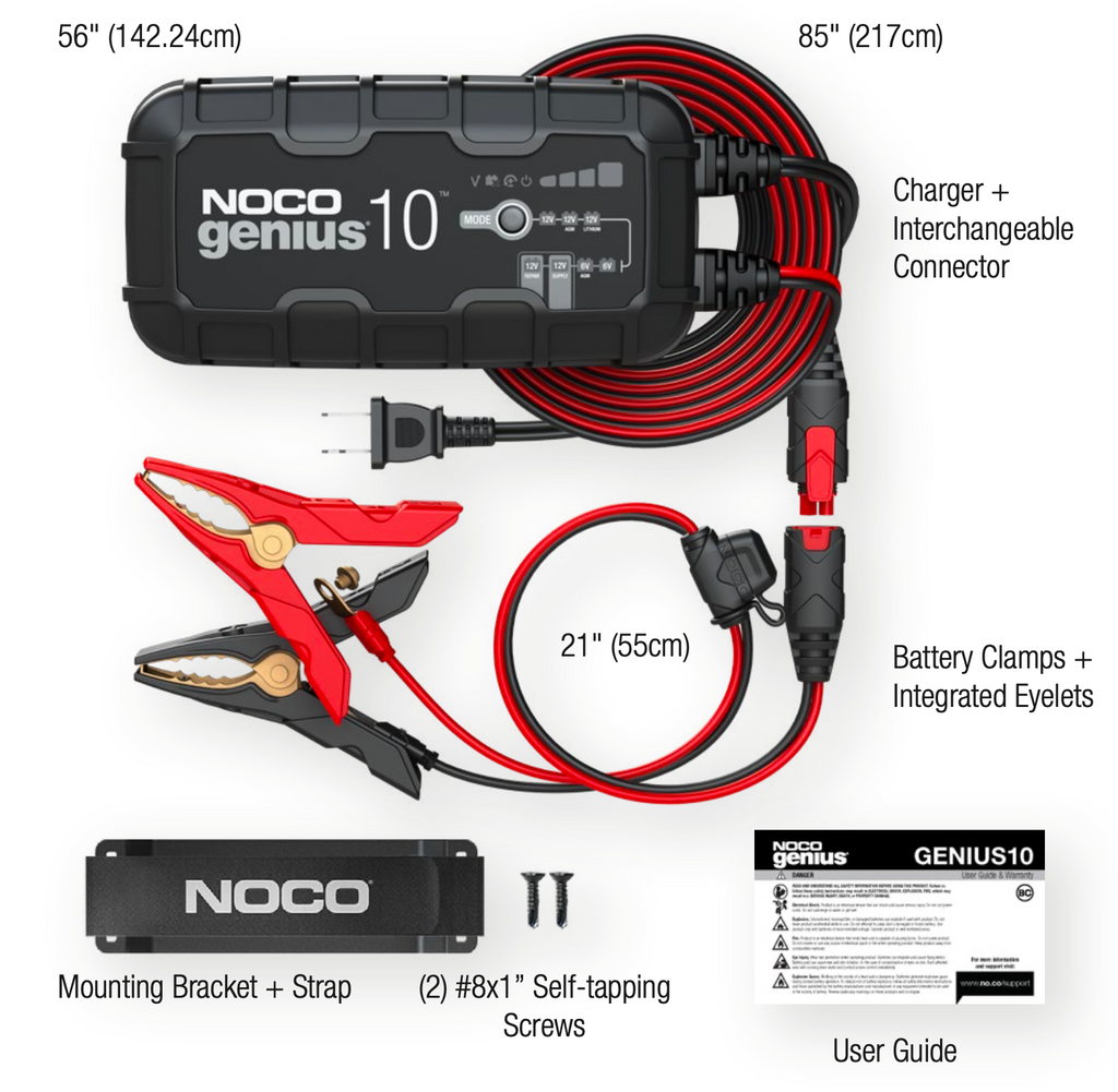 Noco Genius 10 Battery Charger + Maintainer