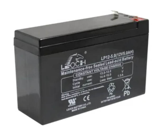 Leoch LP12-5.0 12V 5Ah Sealed Battery