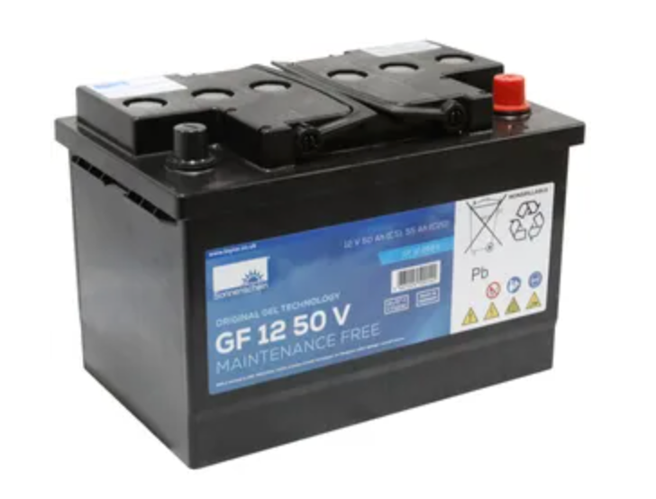 GF12050V SONNENSCHEIN GEL BATTERY (GF1250V / GF 12 50 V) 12V 55AH