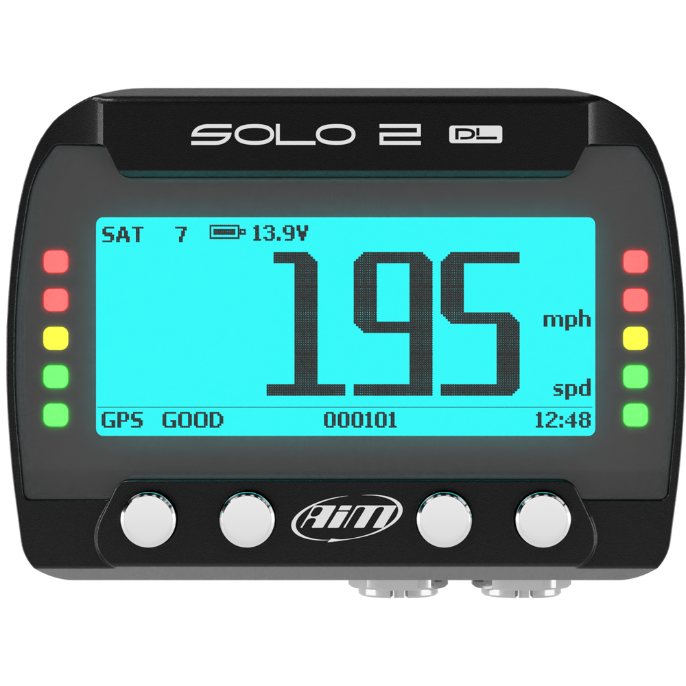 AiM Solo 2 DL GPS + ECU Car Track Day Lap Timer