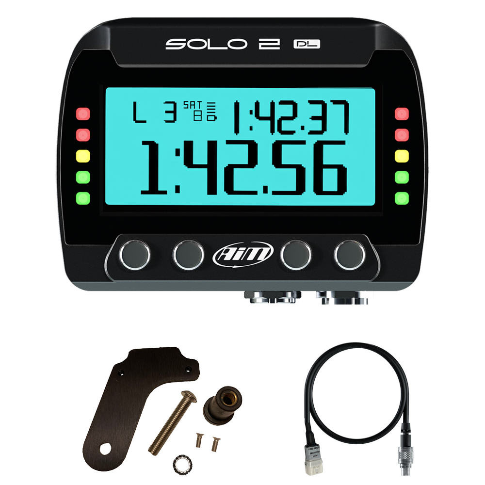 Suzuki GSX-R 1000/750/600 AiM Solo 2 DL Plug & Play Lap Timer Kit