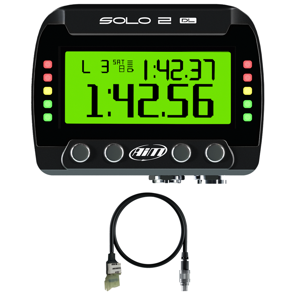 TM Racing AiM Solo 2 DL Motocross Plug & Play Lap Timer Kit