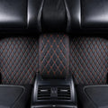 BLACK CAR MATS WITH ORANGE STITCHING