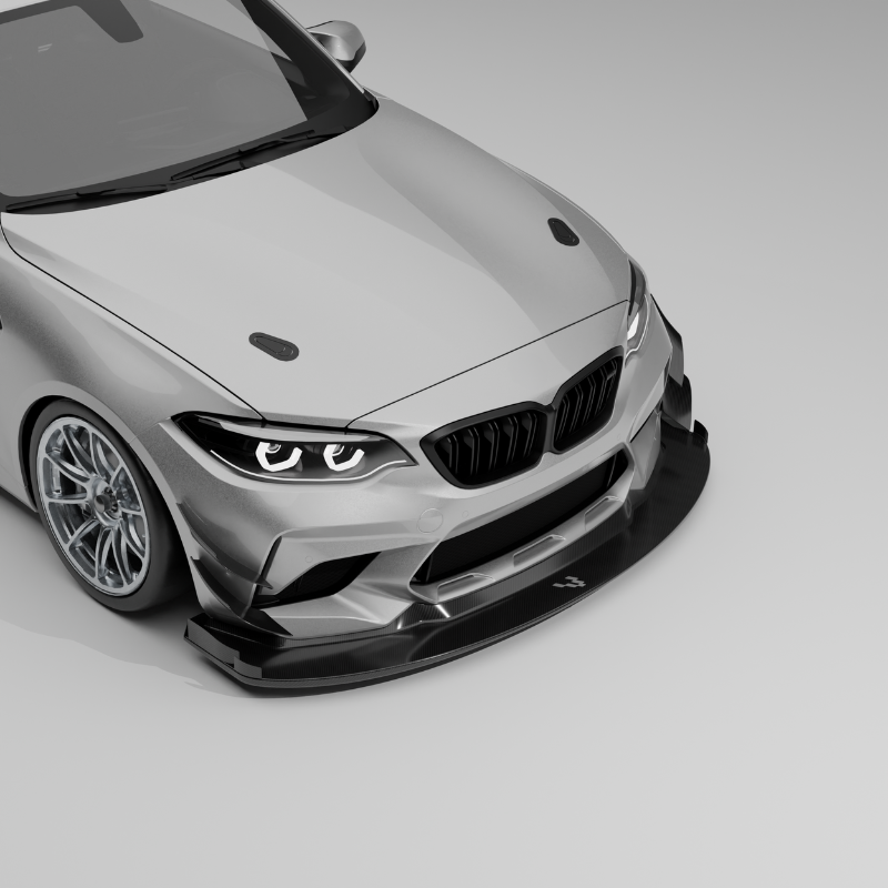 Vulcan Alpha Carbon Fiber Front Splitter - BMW F87 M2