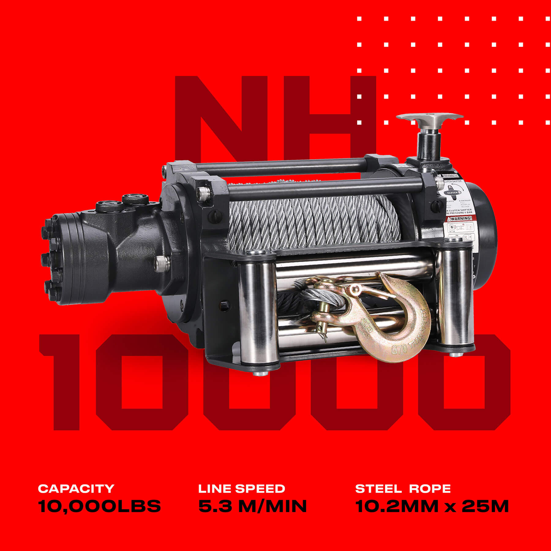 NH 10000 Hydraulic Winch