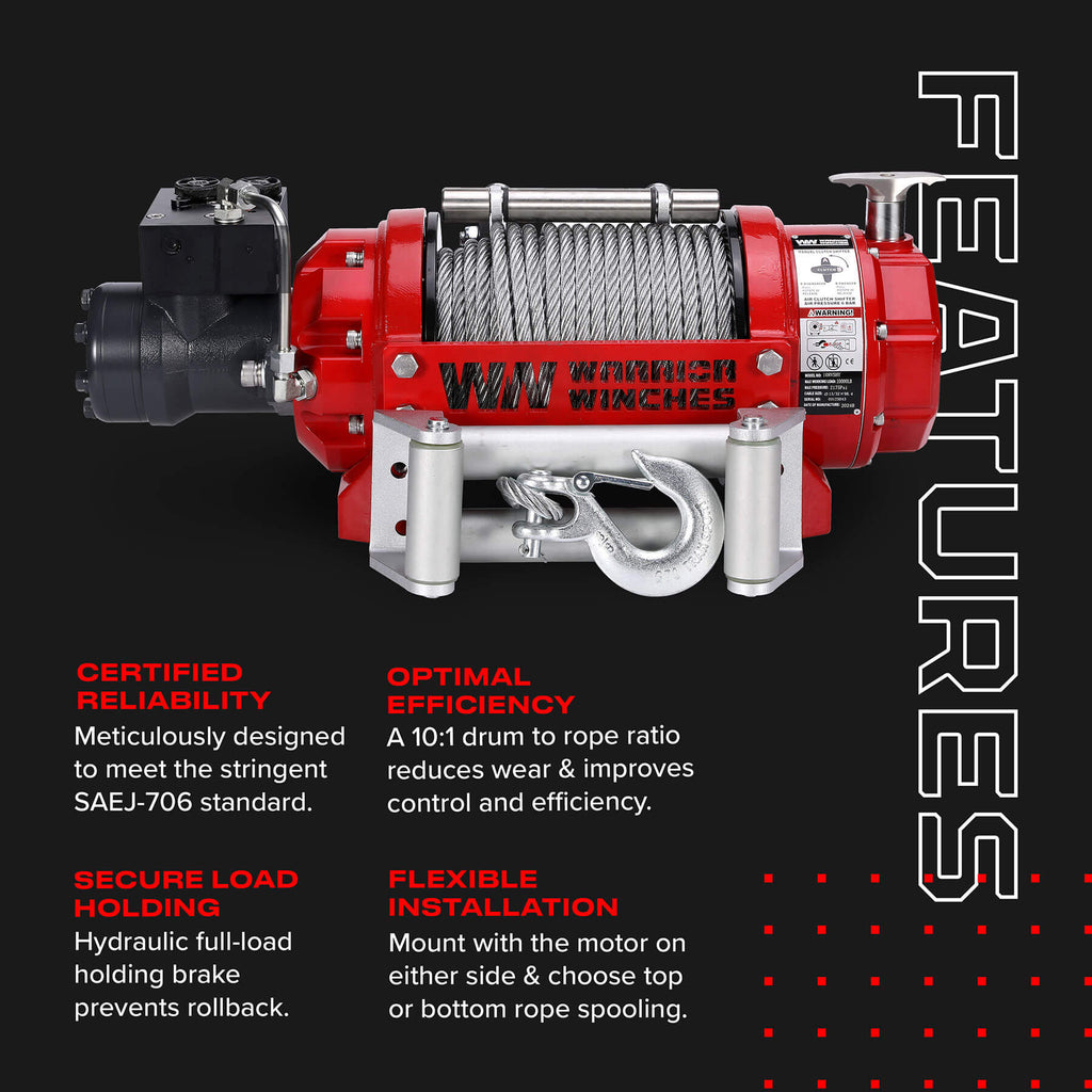 RV 10000 Hydraulic Winch