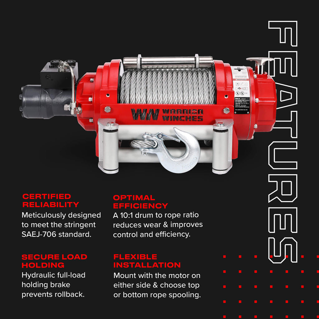 RV 15000 Hydraulic Winch
