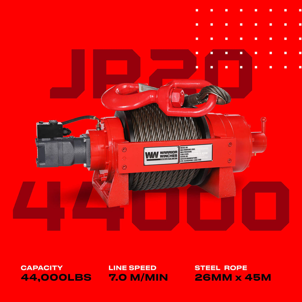 JR 20 Tonne Industrial Hydraulic Winch