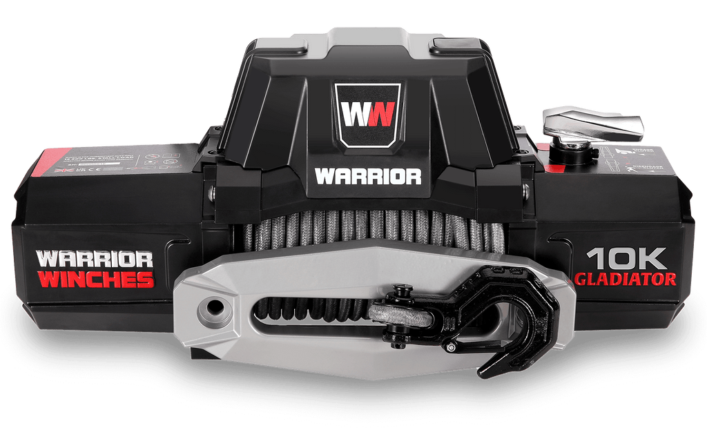 Gladiator F-Type 10000 Electric Winch - 12v Synthetic Rope