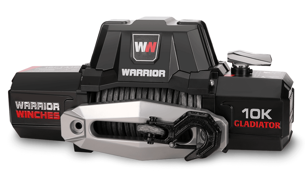 Gladiator F-Type 10000 Electric Winch - 12v Synthetic Rope