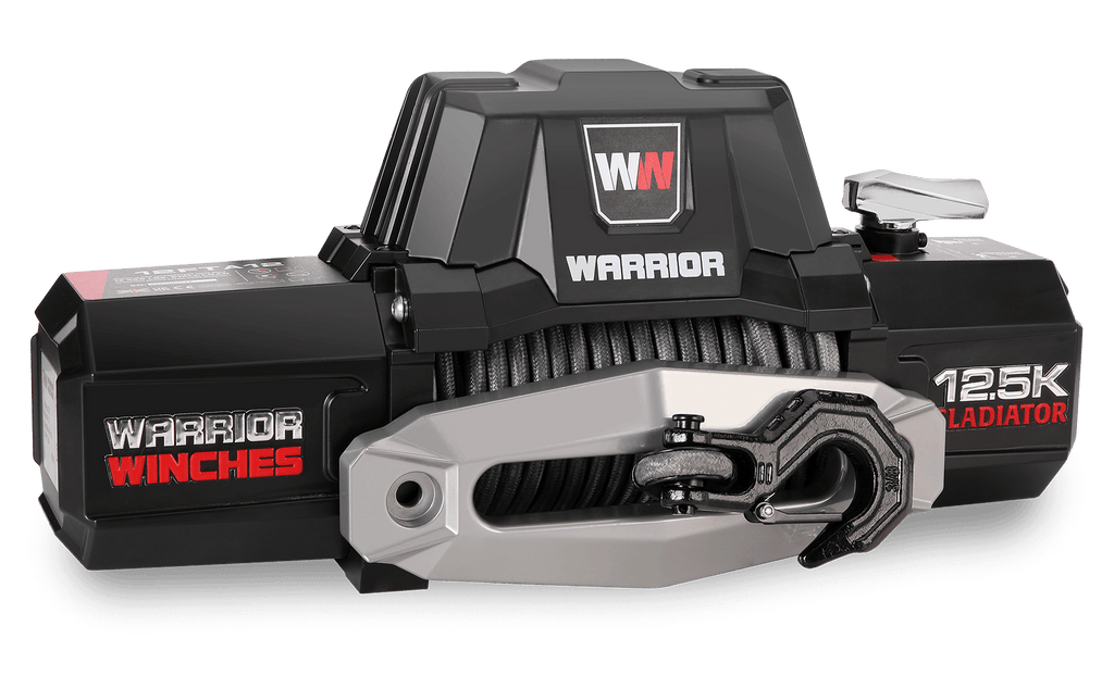Gladiator F-Type 12500 Electric Winch - 12v Synthetic Rope