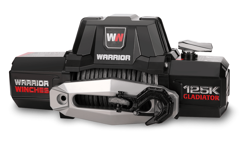 Gladiator F-Type 12500 Electric Winch - 12v Synthetic Rope