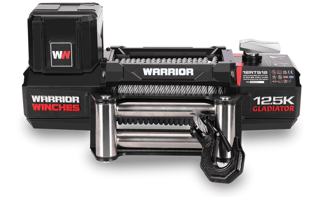 Gladiator R-Type 12500 Electric Winch - 12v Steel Rope
