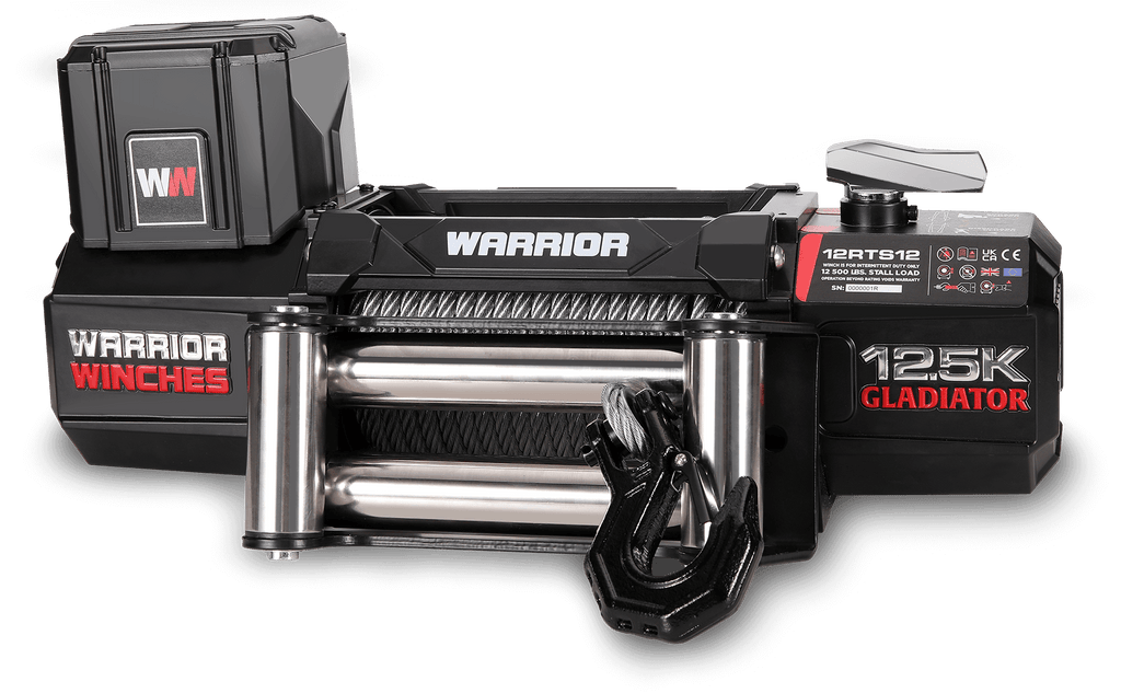 Gladiator R-Type 12500 Electric Winch - 12v Steel Rope