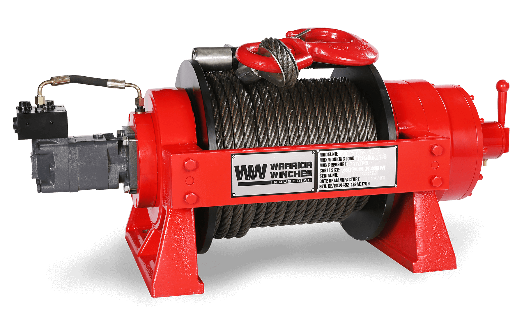JR 13 Tonne Industrial Hydraulic Winch