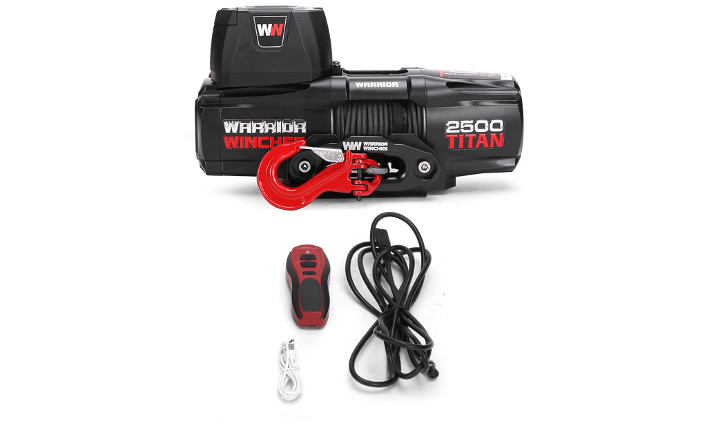 Titan 2500 Electric Winch - 12v Synthetic Rope