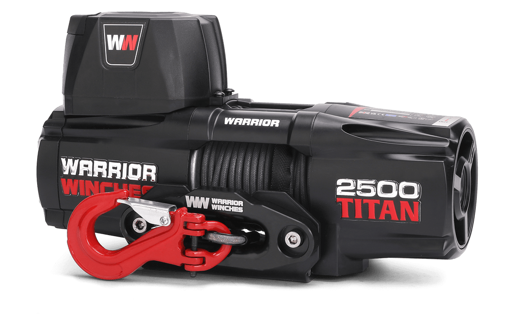 Titan 2500 Electric Winch - 12v Synthetic Rope