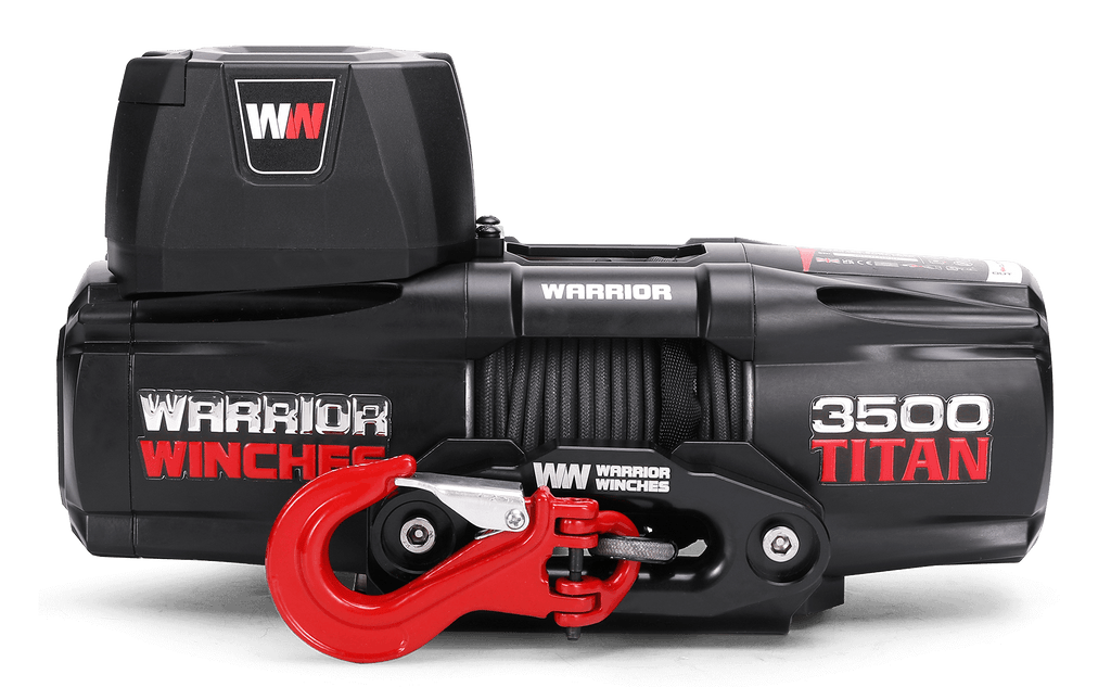 Titan 3500 Electric Winch - 12v Synthetic Rope