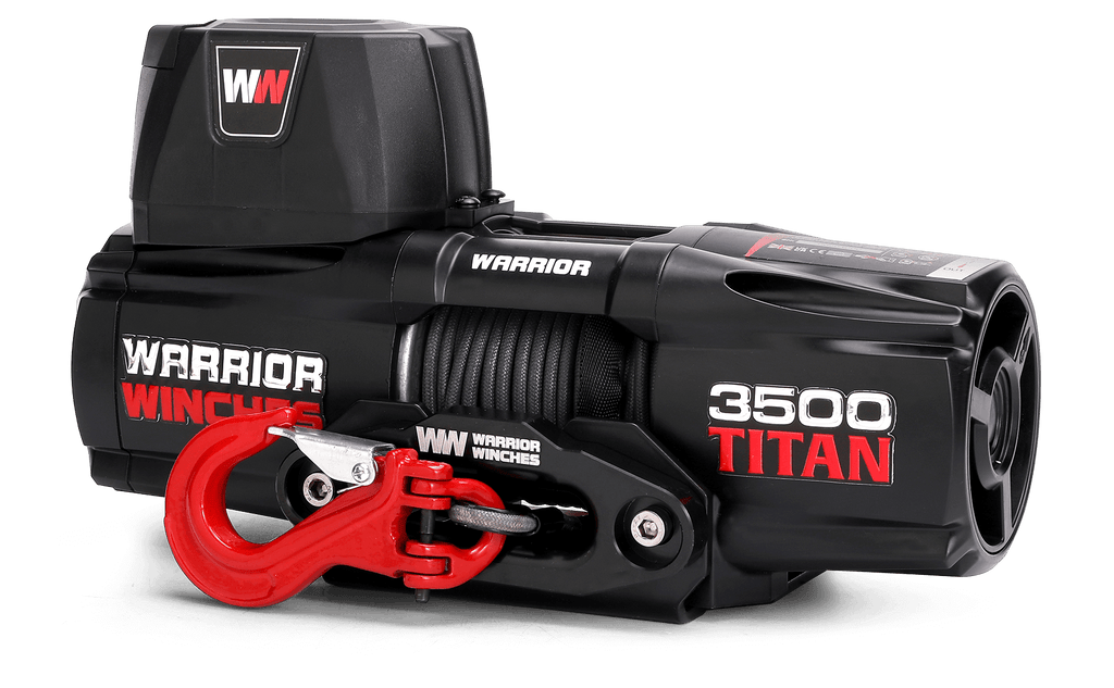 Titan 3500 Electric Winch - 12v Synthetic Rope