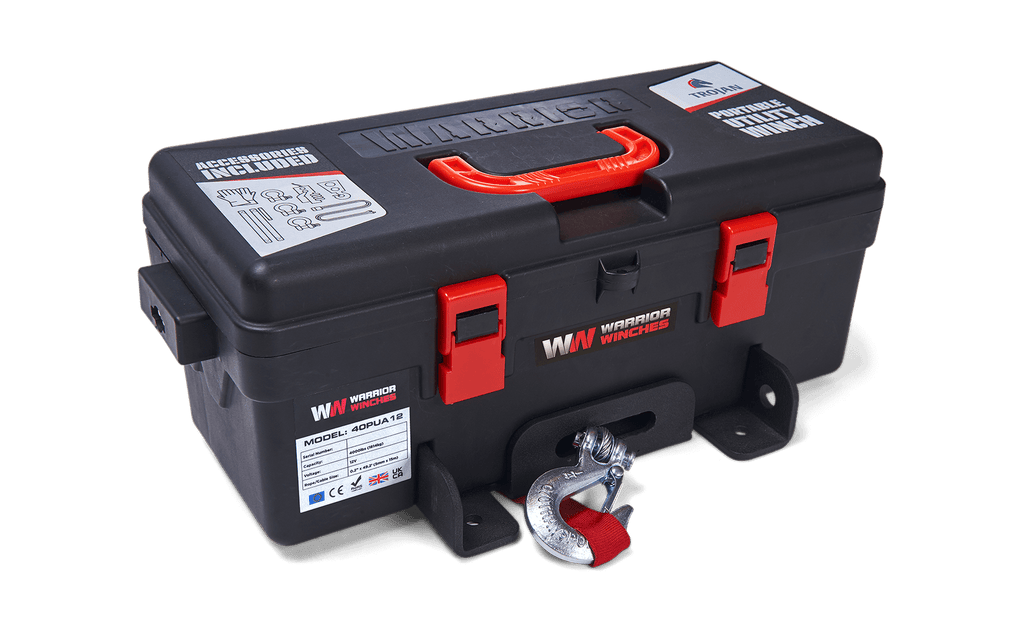 Trojan 4000 Portable Utility Winch - Synthetic Rope