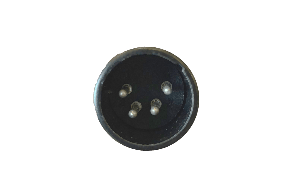 Solenoid Box Socket - Metal 4 Pin, 1m Extension C/W Male Socket