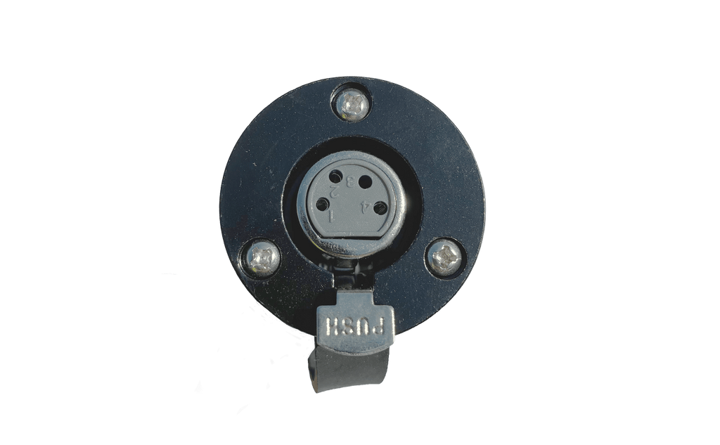 Solenoid Box Socket - Metal 4 Pin, 1m Extension C/W Male Socket