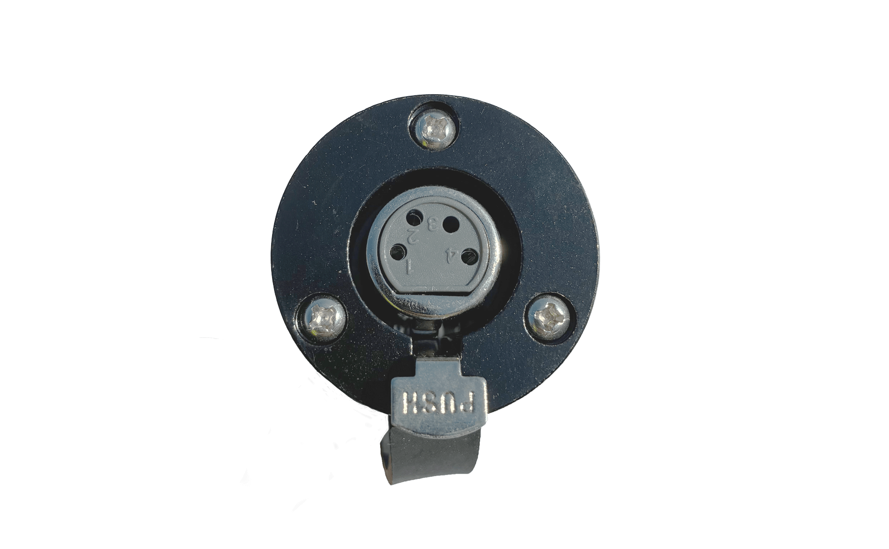 Solenoid Box Socket - Metal 4 Pin, 1m Extension C/W Male Socket