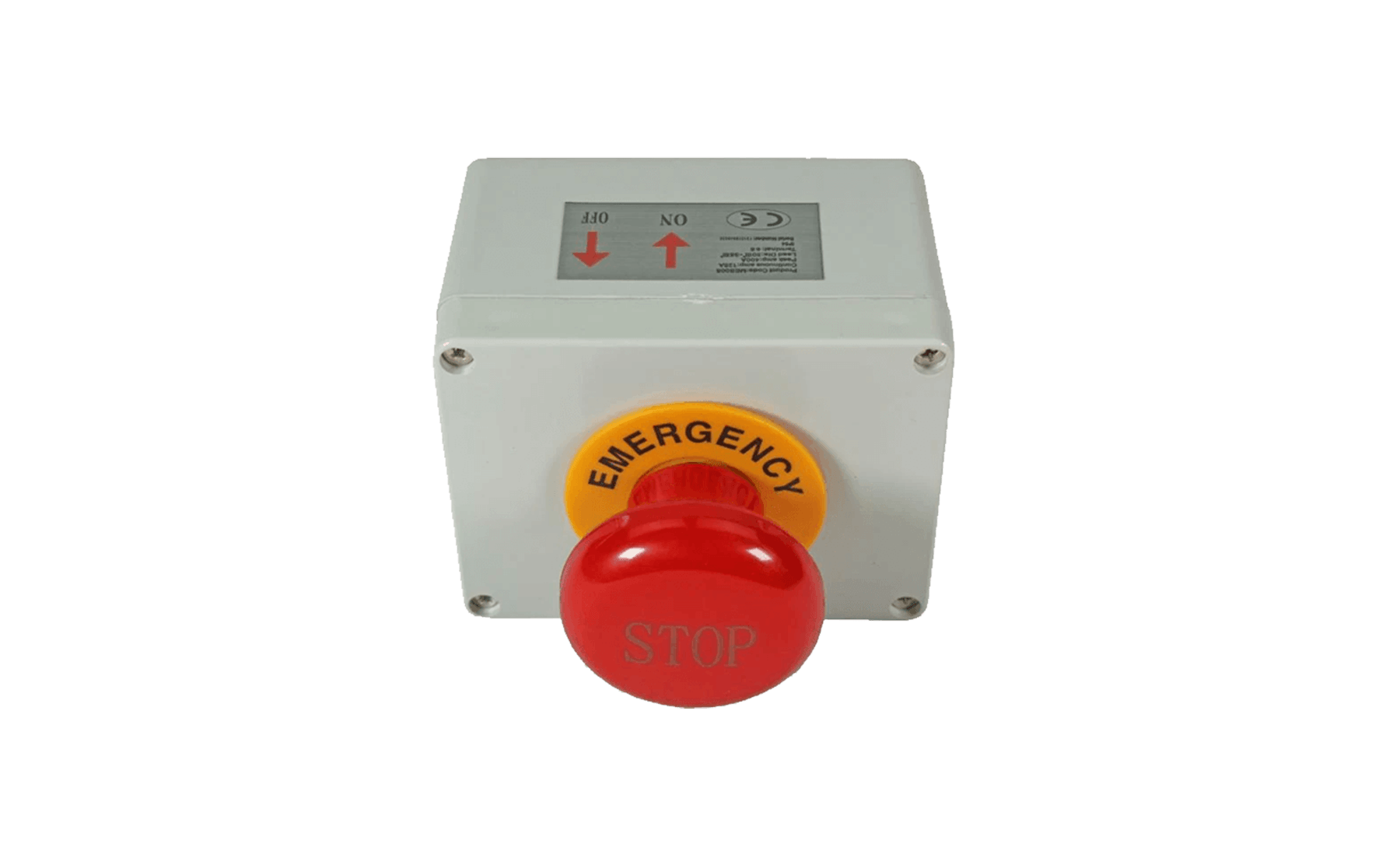 Warrior 400 amp Mushroom Emergency Stop in Casing