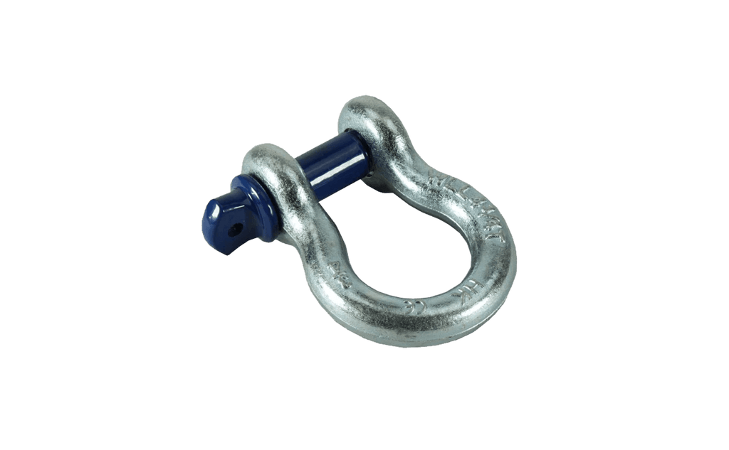 Galvanised 4.75t Blue Pin Tested Shackle with 22mm Pin