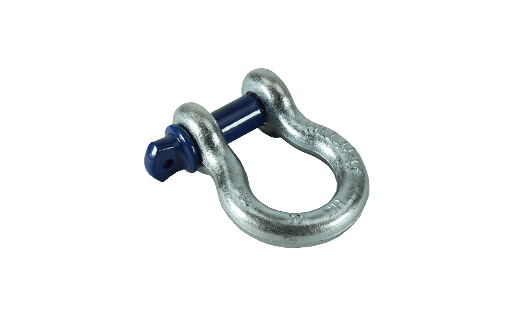 Galvanised 4.75t Blue Pin Tested Shackle with 22mm Pin