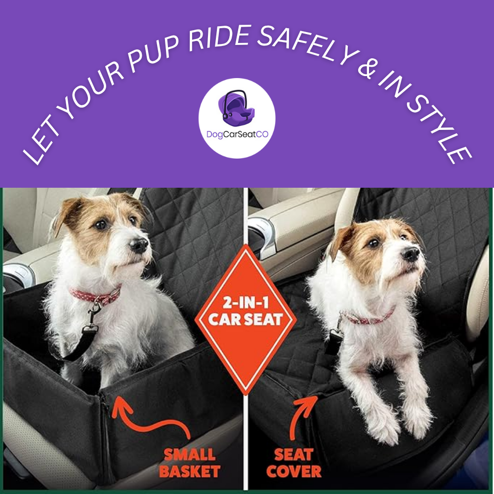 Waterproof Dog Car Seat Cover – 2-in-1 Passenger Seat Protector | Premium Travel Protection