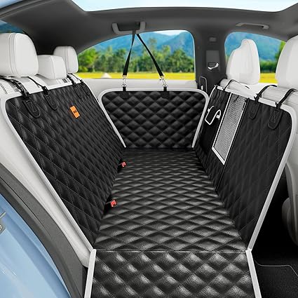 Waterproof Dog Car Seat Cover – Premium Rear Seat Protector for Safe Pet Travel