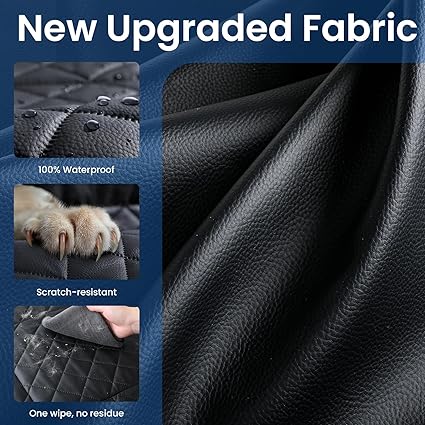 Waterproof Dog Car Seat Cover – Premium Rear Seat Protector for Safe Pet Travel