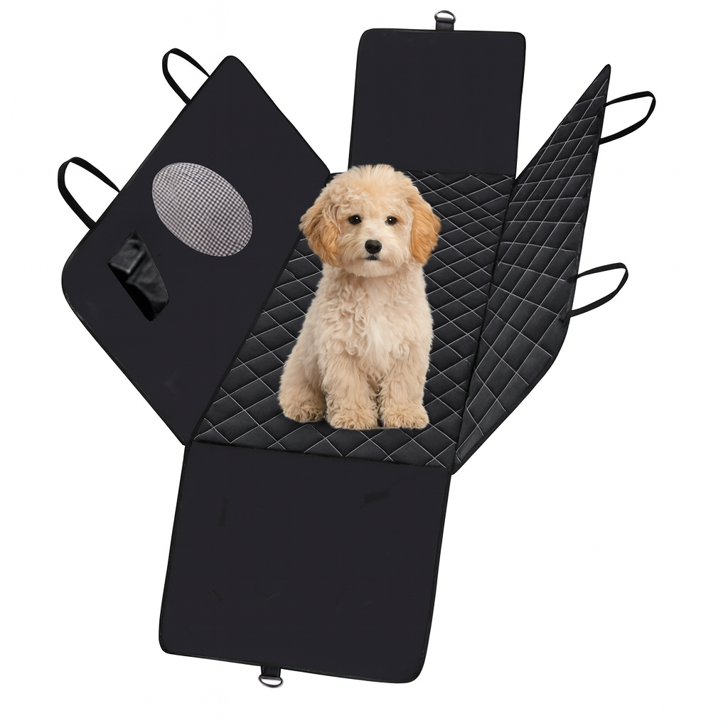 Waterproof Pet Car Seat Hammock Cover for Back Seats – Travel Protector