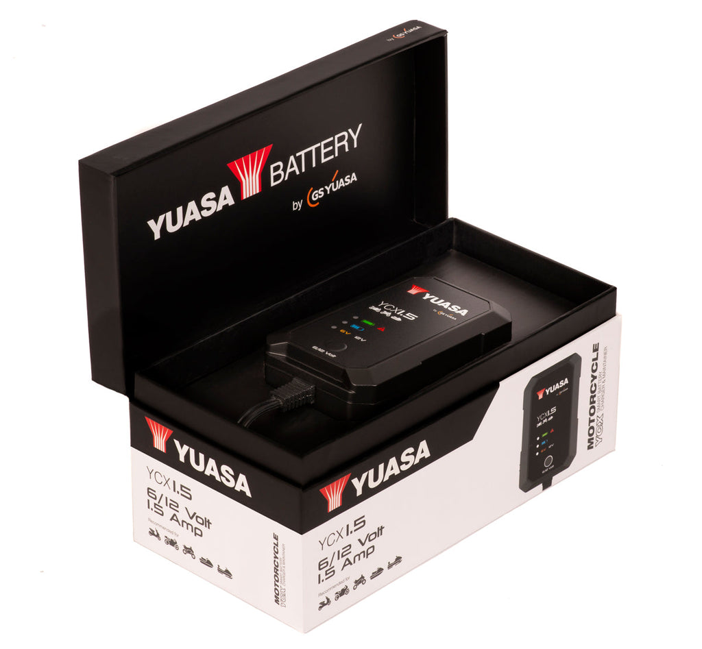 Yuasa YCX1.5 6V / 12V Smart Battery Charger