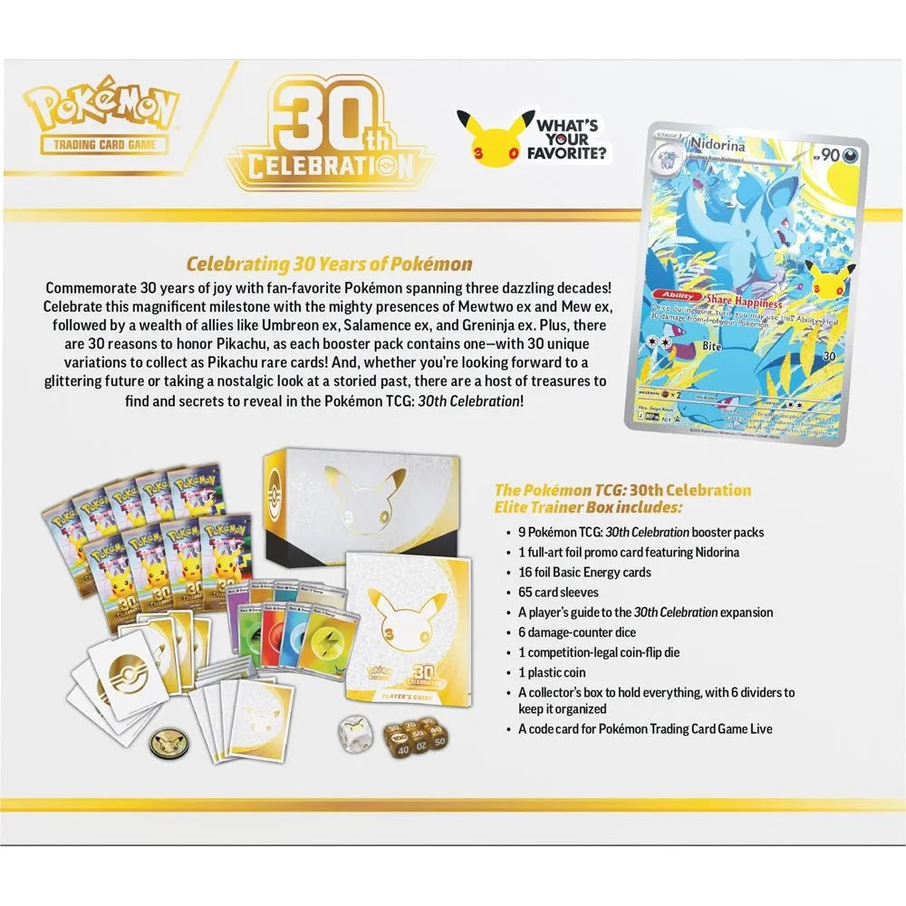 Pokémon TCG 30th Celebration Elite Trainer Box