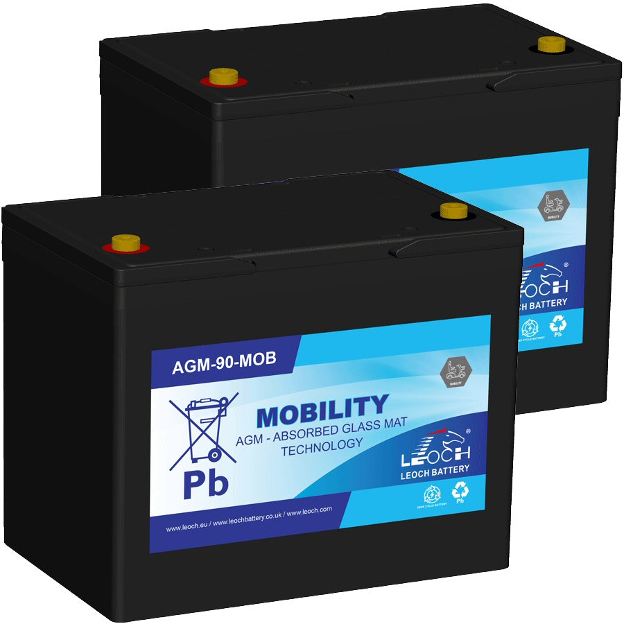 Abilize Vapour X75 75Ah Mobility Scooter Batteries | 2 Pack