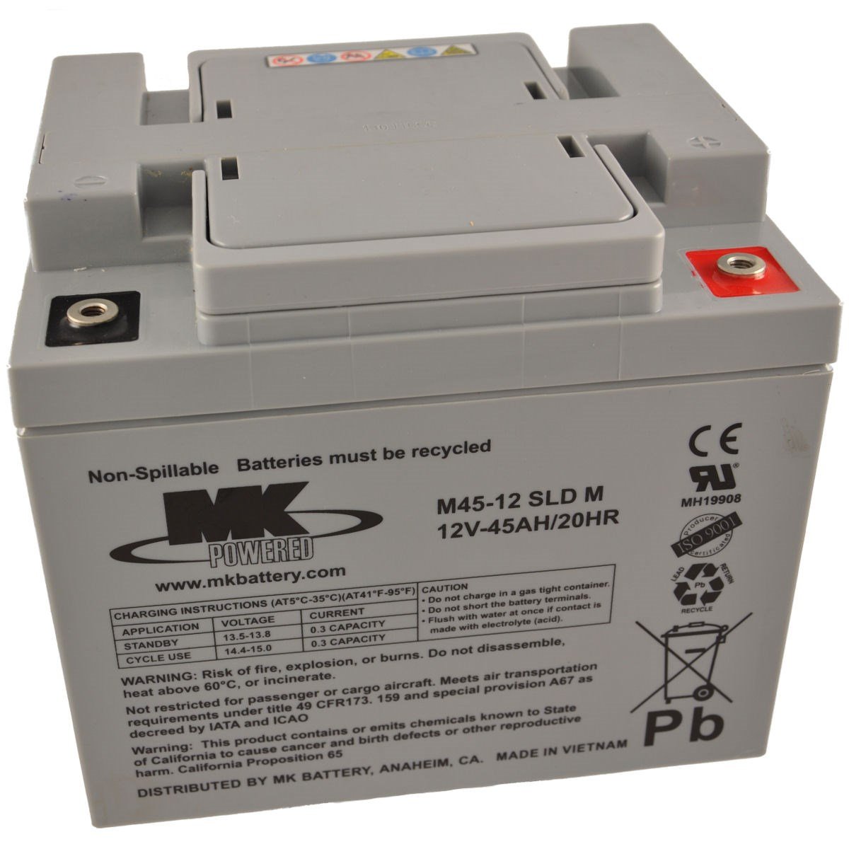 M45-12 SLD M 12V 45Ah MK Battery