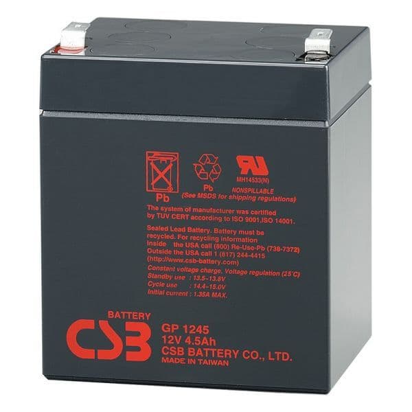 6FM4.5 Battery Equivalent 12v 4.5Ah