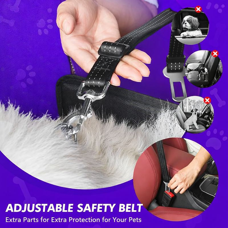 Dog Car Seat Booster for Small Medium Dogs, Waterproof Non-Slip Pet Travel Seat