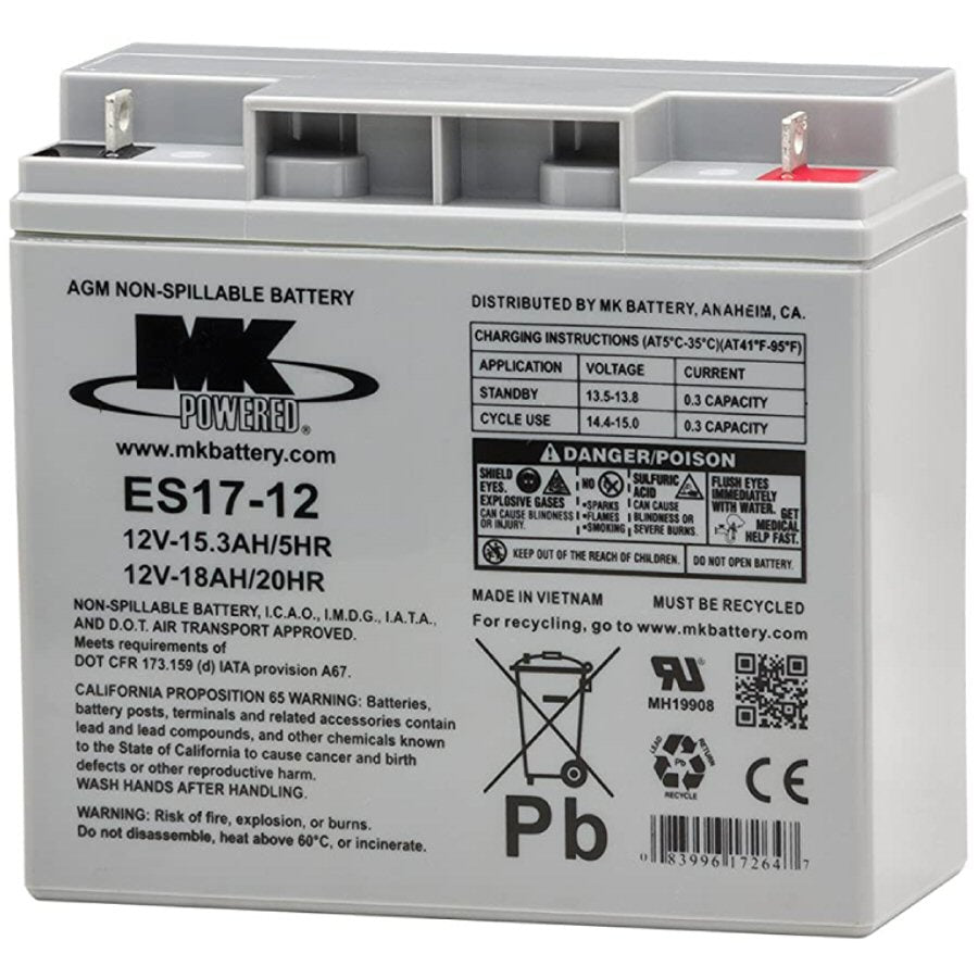 ES17-12 12V 18Ah MK Battery