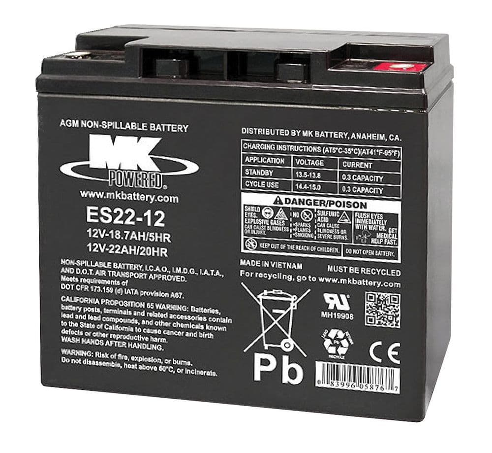 ES22-12 12V 22Ah MK Battery