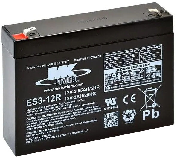 ES3-12R 12V 3Ah MK Battery