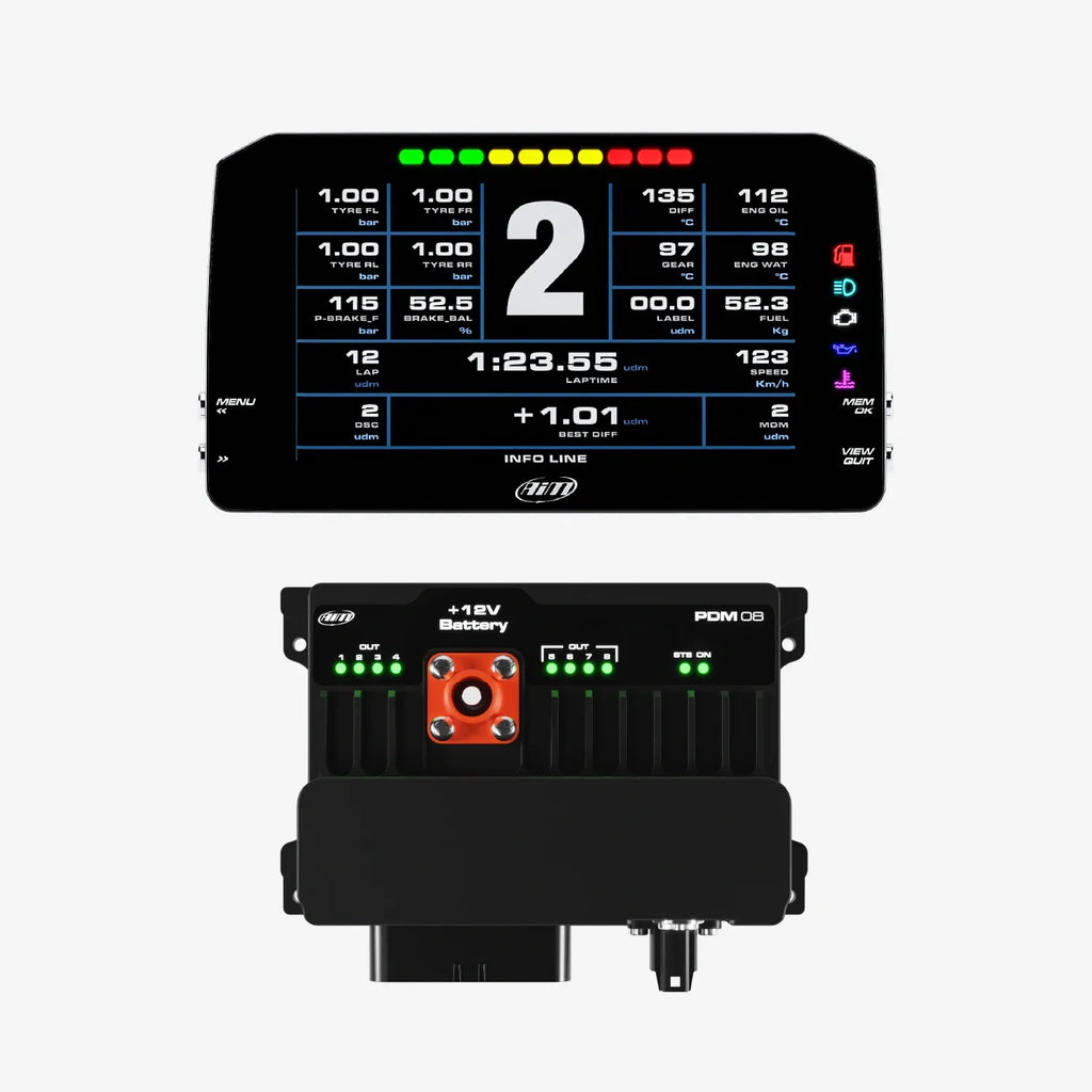 Aim PDM08 & PDM Dash Display with Road Icons