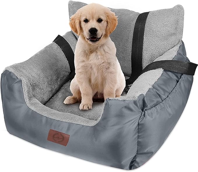 Pet Booster Car Seat for Small Dogs & Cats – Waterproof, Safe & Comfortable Travel