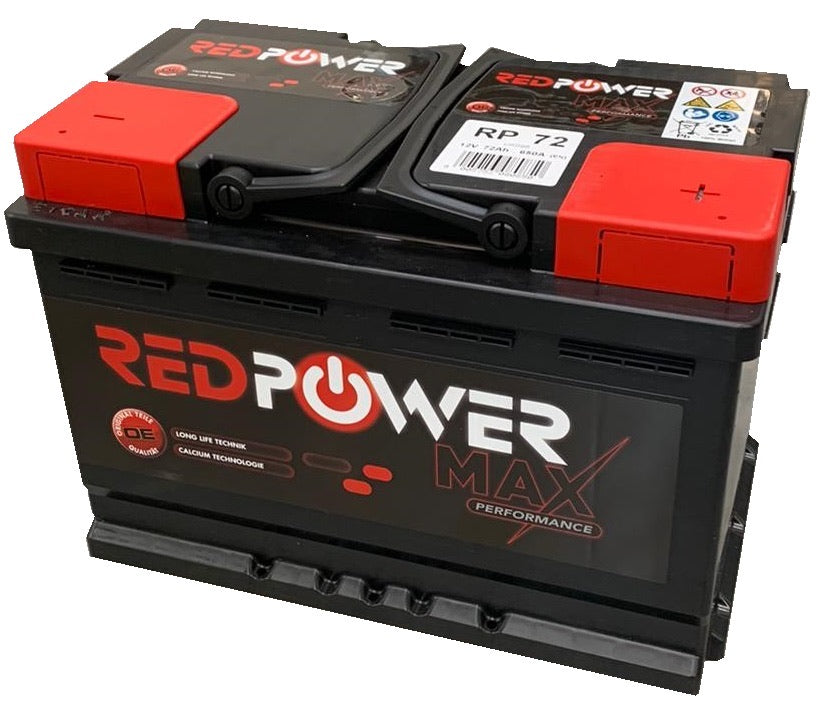 Banner Type 096 Red Power Max Premium Car Battery 12V 72AH CCA (EN) 650A RP72