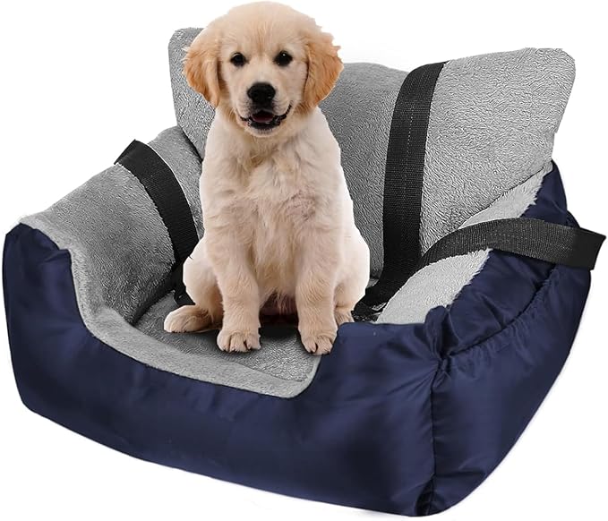 Pet Booster Car Seat for Small Dogs & Cats – Waterproof, Safe & Comfortable Travel