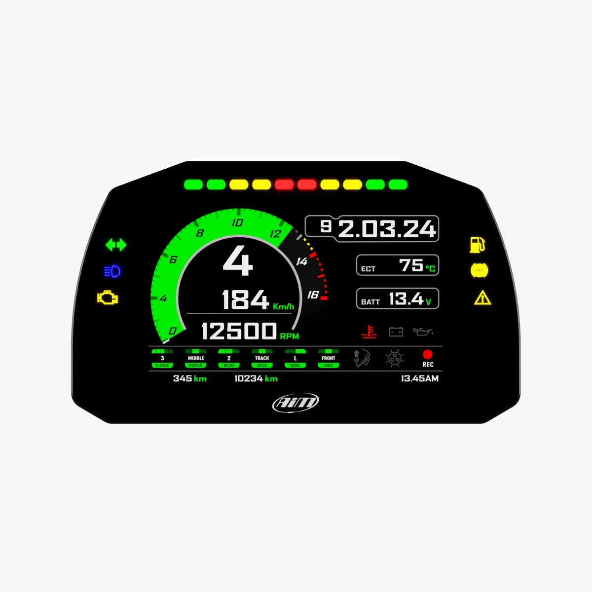 Aim MXK10 Kawasaki Ninja ZX-10R Plug & Play Dash Logger