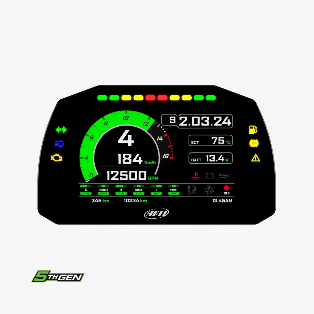Aim MXK10 Kawasaki Ninja ZX-10R Plug & Play Dash Logger